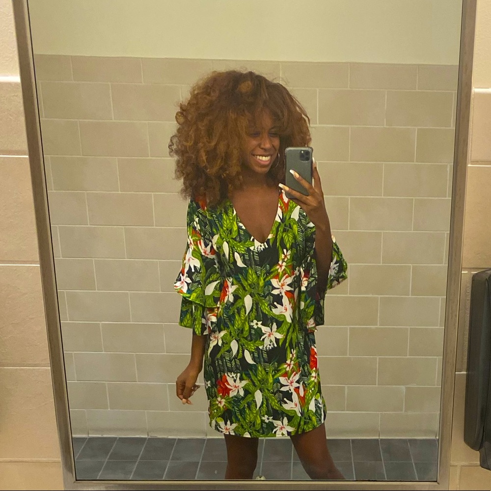 Rainforest look style dress